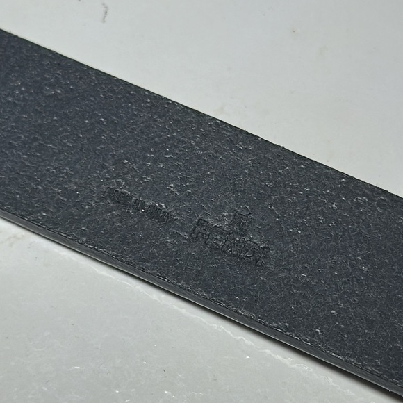 Fendi Black Leather Belt Unworn size 36/90 AUTHENTIC AND BRAND NEW CONDITION - Picture 9 of 10